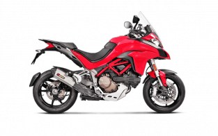 Akrapovic Slip-on Line Titanium met E-keur Ducati Multistrada 1200 2015-2017